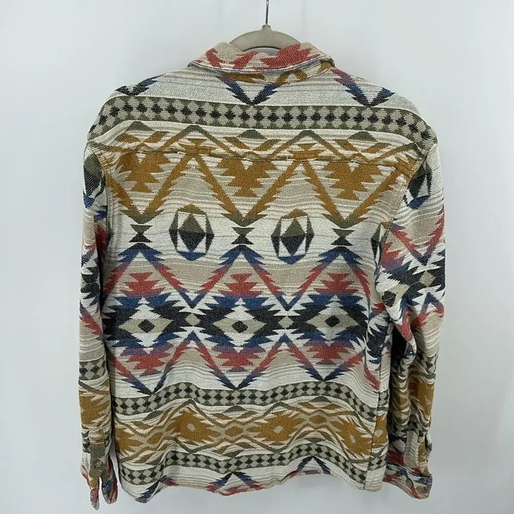 Urban Outfitters southwestern long sleeve button up heavy weight shirt shacket S
